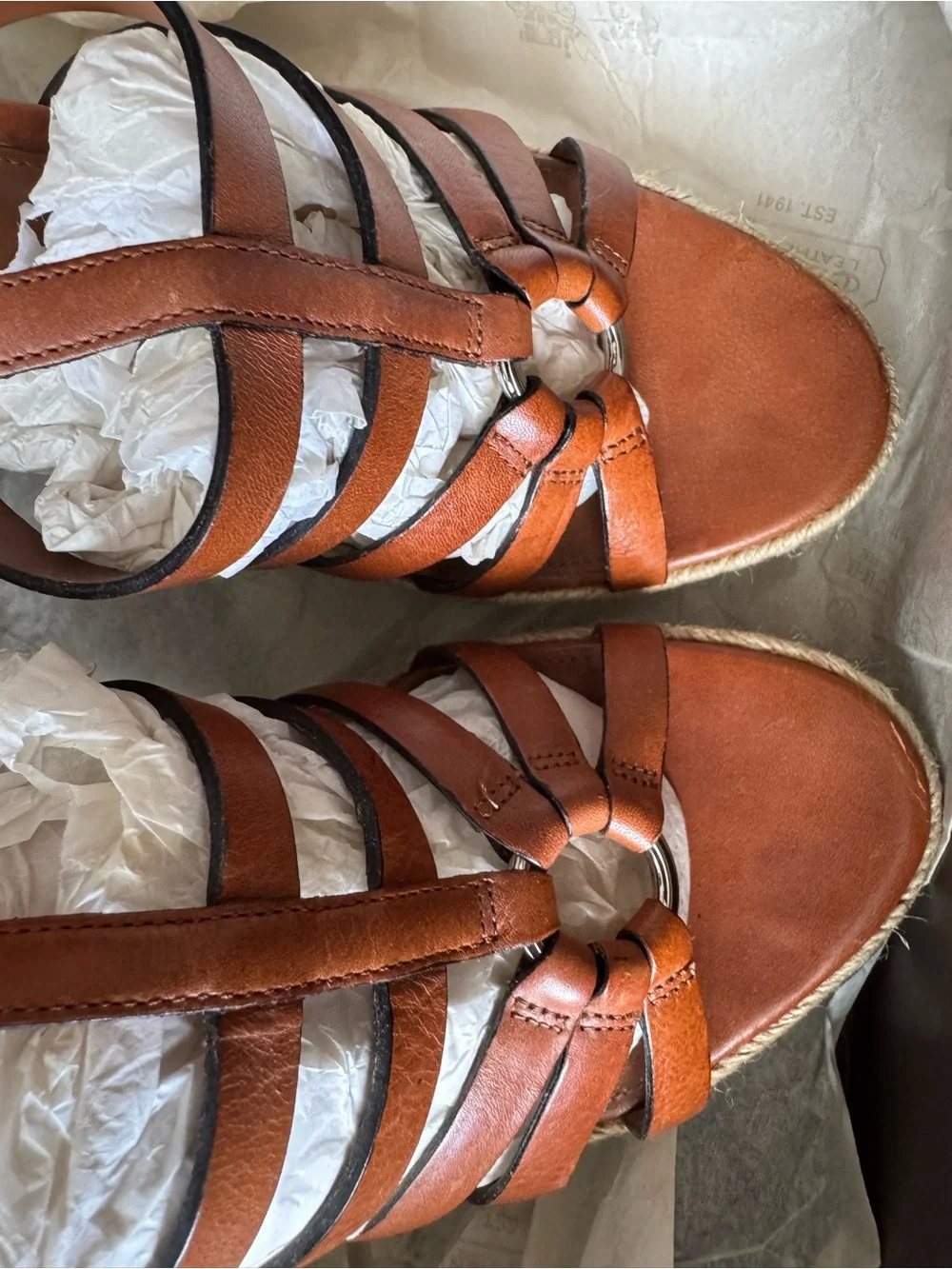 Coach Delanie Veg Leather Shoes - Cognac